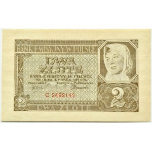 General Government, 2 Zloty 1940, Serie C, schön