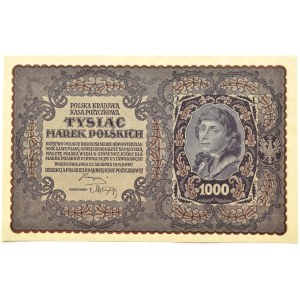 II RP, 1000 marks 1919, 1st series CH - type 7, beautiful!