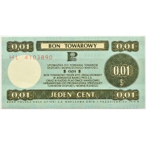 PeWeX, 1 cent 1979, seria HL, UNC