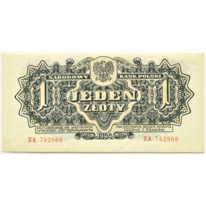 Volksrepublik Polen, Serie Lublin, 1 Zloty 1944, Serie XA, ...-owym, Fein