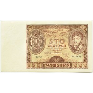 II RP, 100 Zloty 1934, C.A. Serie, Schön!