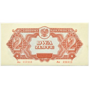 Polská lidová republika, série Lublin, 2 zloté 1944, série Ac1111, -owe