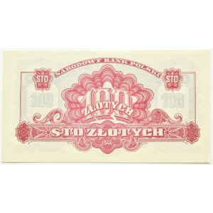 Polska Ludowa, seria lubelska, 100 złotych 1944, seria Ax 778093, -owe
