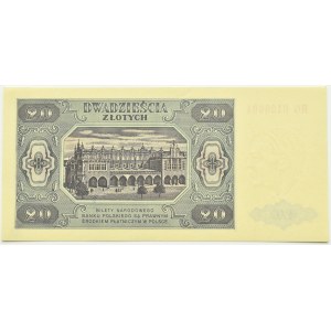 RP, 20 złotych 1948, seria HG, UNC