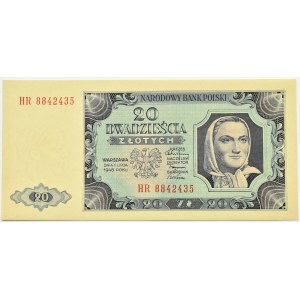 RP, 20 Zloty 1948, HR-Serie, UNC