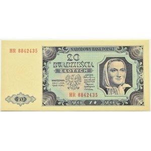 RP, 20 złotych 1948, seria HR, UNC