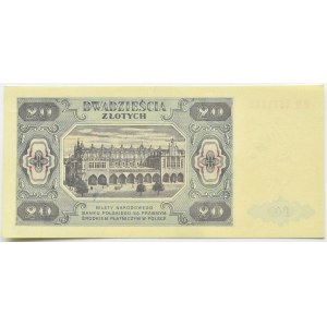 RP, 20 złotych 1948, seria HM, UNC