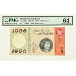 PRL, M. Kopernik, 1000 Zloty 1965, Serie F, PMG 64