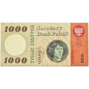 PRL, M. Kopernik, 1000 złotych 1965, seria D, PMG 64