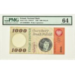 PRL, M. Kopernik, 1000 złotych 1965, seria D, PMG 64