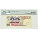 PRL, R. Traugutt, 20 złotych 1982, seria AG, PMG 66 EPQ