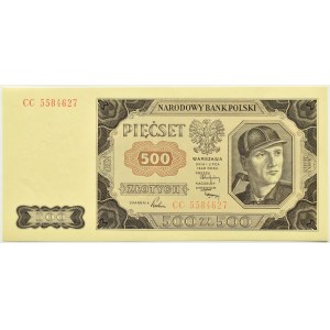 RP, 500 złotych 1948, seria CC, UNC