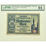 Freie Stadt Danzig, 500 Mark 1922, PMG 64