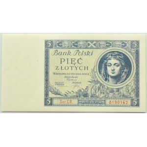 II RP, 5 Zloty 1930, CR. Serie, PMG 67 EPQ