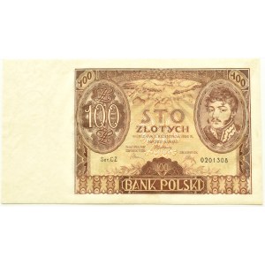 II RP, 100 złotych 1934, seria CZ., Warszawa, PMG 66 EPQ