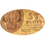 II RP, 100 złotych 1934, seria AV., dodatkowy znak wodny +X+, PMG 66 EPQ