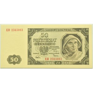 RP, 50 złotych 1948, seria EH, PMG 67 EPQ