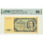RP, 20 złotych 1948, seria HM9702… PAPIER PLASTYFIKOWANY CIEMNY, PMG 66 EPQ