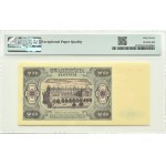 RP, 20 złotych 1948, seria HM9803… PAPIER PLASTYFIKOWANY JASNY, PMG 67 EPQ