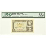 II RP, 2 zloty 1936, DT series, PMG 66 EPQ
