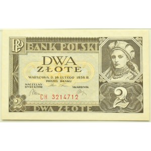 II RP, 2 zloty 1936, CH series, PMG 67 EPQ