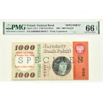 People's Republic of Poland, M. Copernicus, 1000 zloty 1965, G series, SPECIMEN/DESIGN - RARE, PMG 66 EPQ