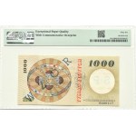 People's Republic of Poland, M. Copernicus, 1000 zloty 1965, G series, SPECIMEN/DESIGN - RARE, PMG 66 EPQ