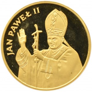 PRL, 2000 złotych 1982, Valcambi, Jan Paweł II, stempel lustrzany (Proof)