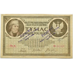 II Republic, 1000 marks 1919, series A, FALSE of the period