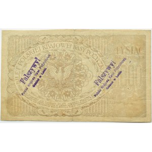 II Republic, 1000 marks 1919, series A, FALSE of the period