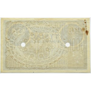 II RP, 1000 marek 1919, III seria A, FAŁSZERSTWO z epoki
