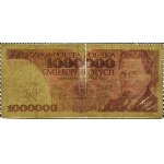 III RP, Wł. Reymont, 1000000 gold 1991, series G, FALSE of the period