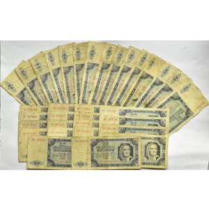RP, lot 20 złotych 1948, różne serie, 35 sztuk