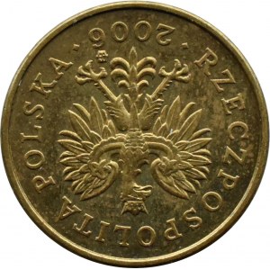 III RP, 2 grosze 2006, DESTRUKT ODWROTKA o 180 stopni