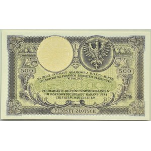 II RP, T. Kosciuszko 500 gold 1919, London, PMG 66 EPQ