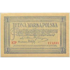 II RP, 1 marka 1919, I seria ICP, PMG 67 EPQ