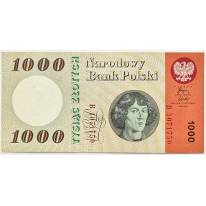 People's Republic of Poland, M. Copernicus, 1000 gold 1965, series B, UNC