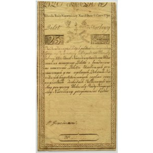 Kosciuszko Insurrection, 25 gold 1794 D&amp;C Blau, series C 34077, PMG 25