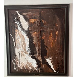 Josef Valčík, St. obraz Chrám páně, Josef Valčík 1996, signováno