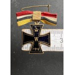 Vlastenecký německý přívěsek se smalt. křížem 1916