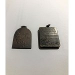 Bronzové válečné francouzské medaile 2ks 1914-1916