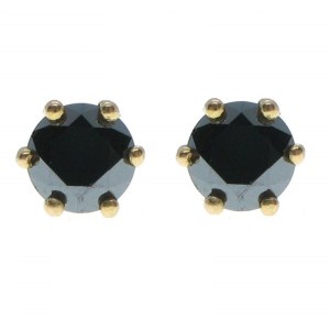 -18 kt. Růžové zlato - Náušnice 0,50 ct - Černé diamanty