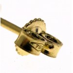 -18 kt. Růžové zlato - Náušnice 0,50 ct - Černé diamanty