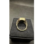 -st. zlatý prsten onyx 14kt