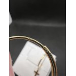 Zlaté náušnice kruhy s křížky 14kt