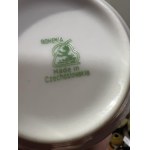 Porcelánový zelený hrnek s podšálkem 6ks