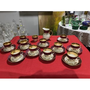 Porcelánový hrnek s podšálkem Květná 5ks