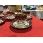 Porcelánový hrnek s podšálkem Květná 5ks