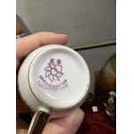 Porcelánový hrnek s podšálkem Květná 5ks