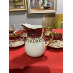 Porcelánový hrnek s podšálkem Květná 5ks